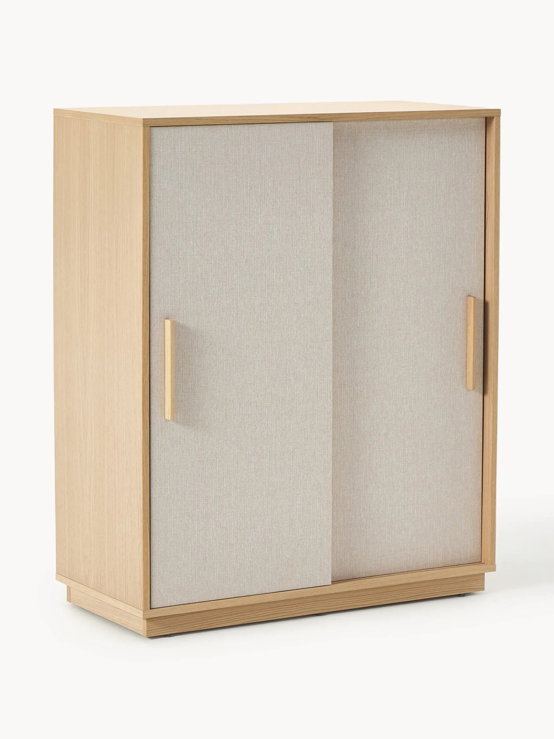 Credenza alta in legno con frontale imbottito Wisp