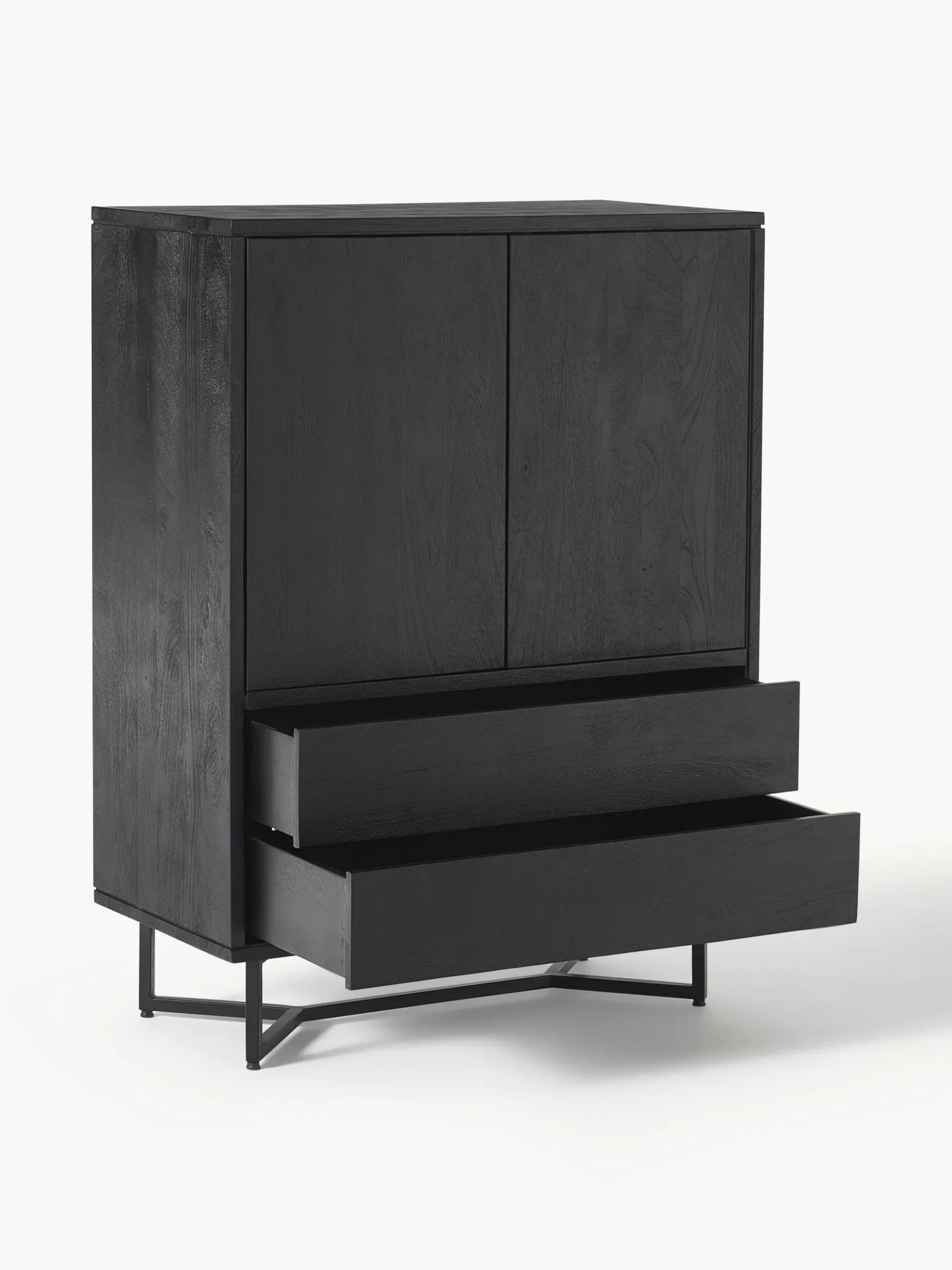 Credenza alta in legno di mango Luca