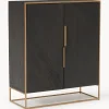Credenza alta in legno di mango Harry
