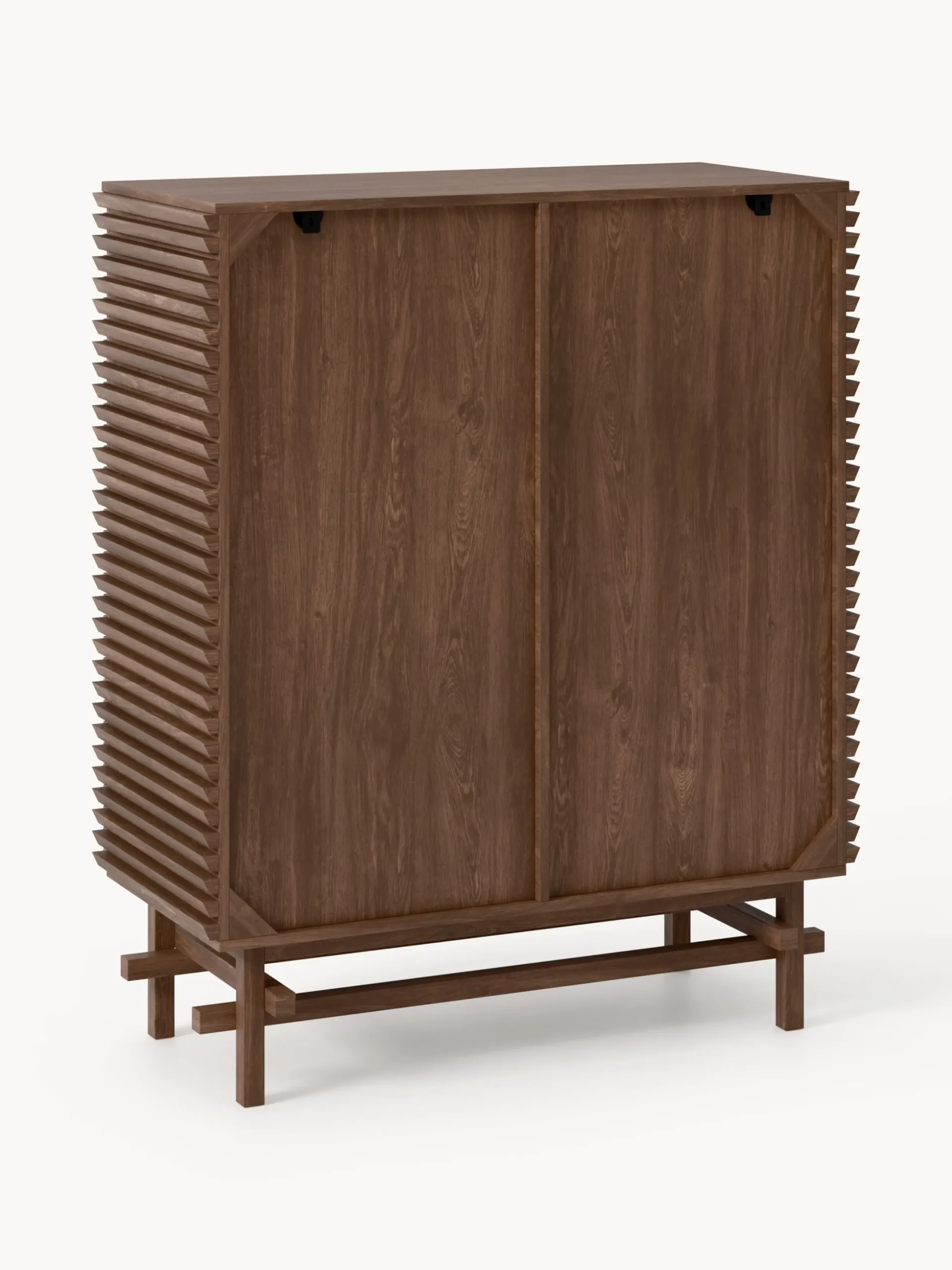 Credenza alta in legno di quercia Pierce