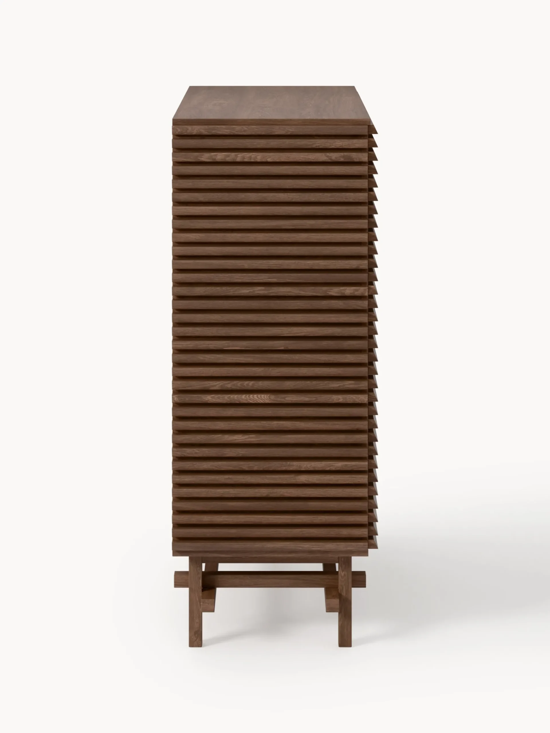 Credenza alta in legno di quercia Pierce