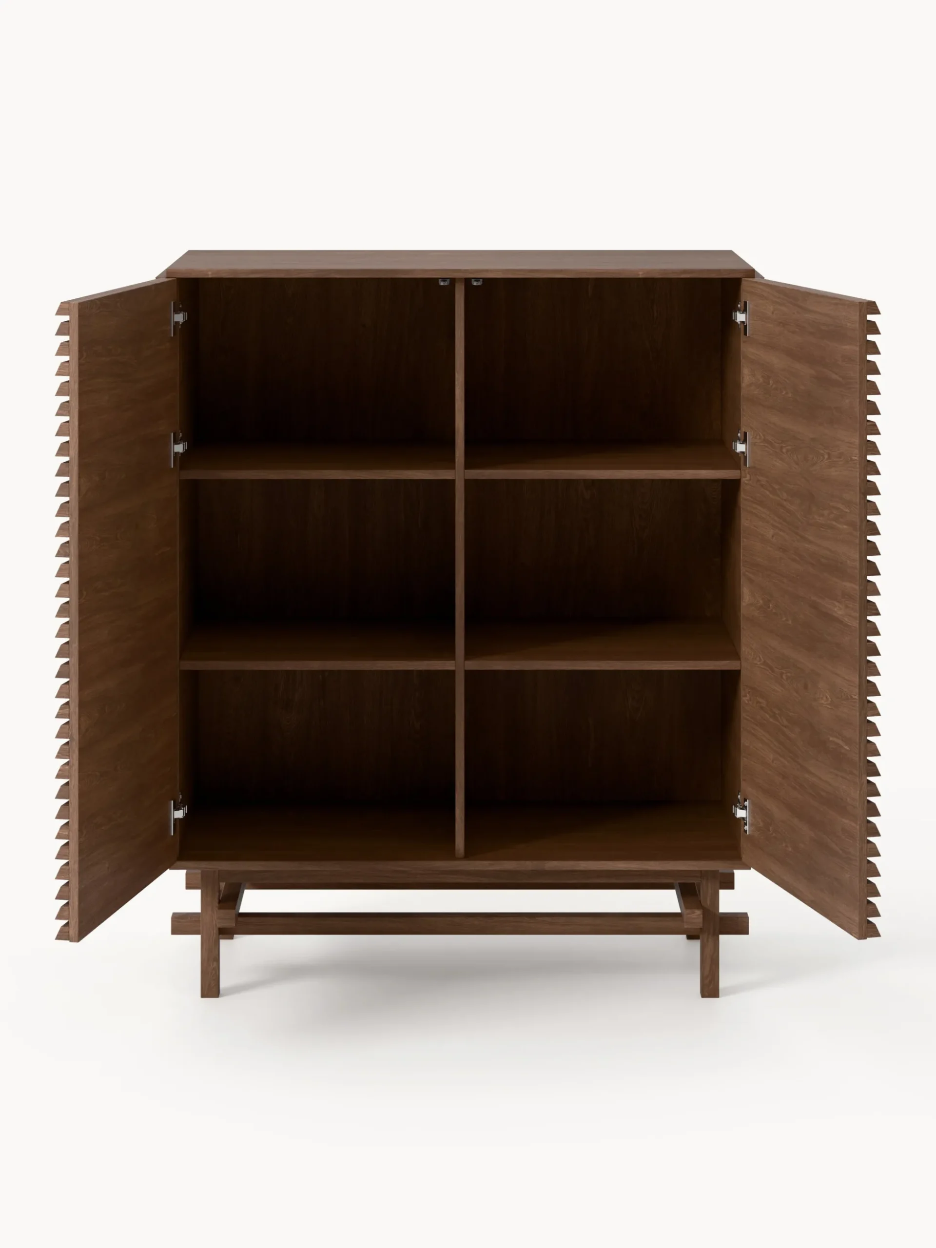 Credenza alta in legno di quercia Pierce