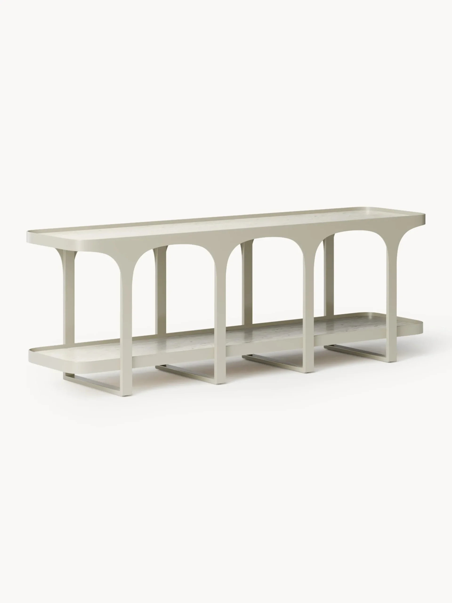 Credenza bassa effetto travertino Bella