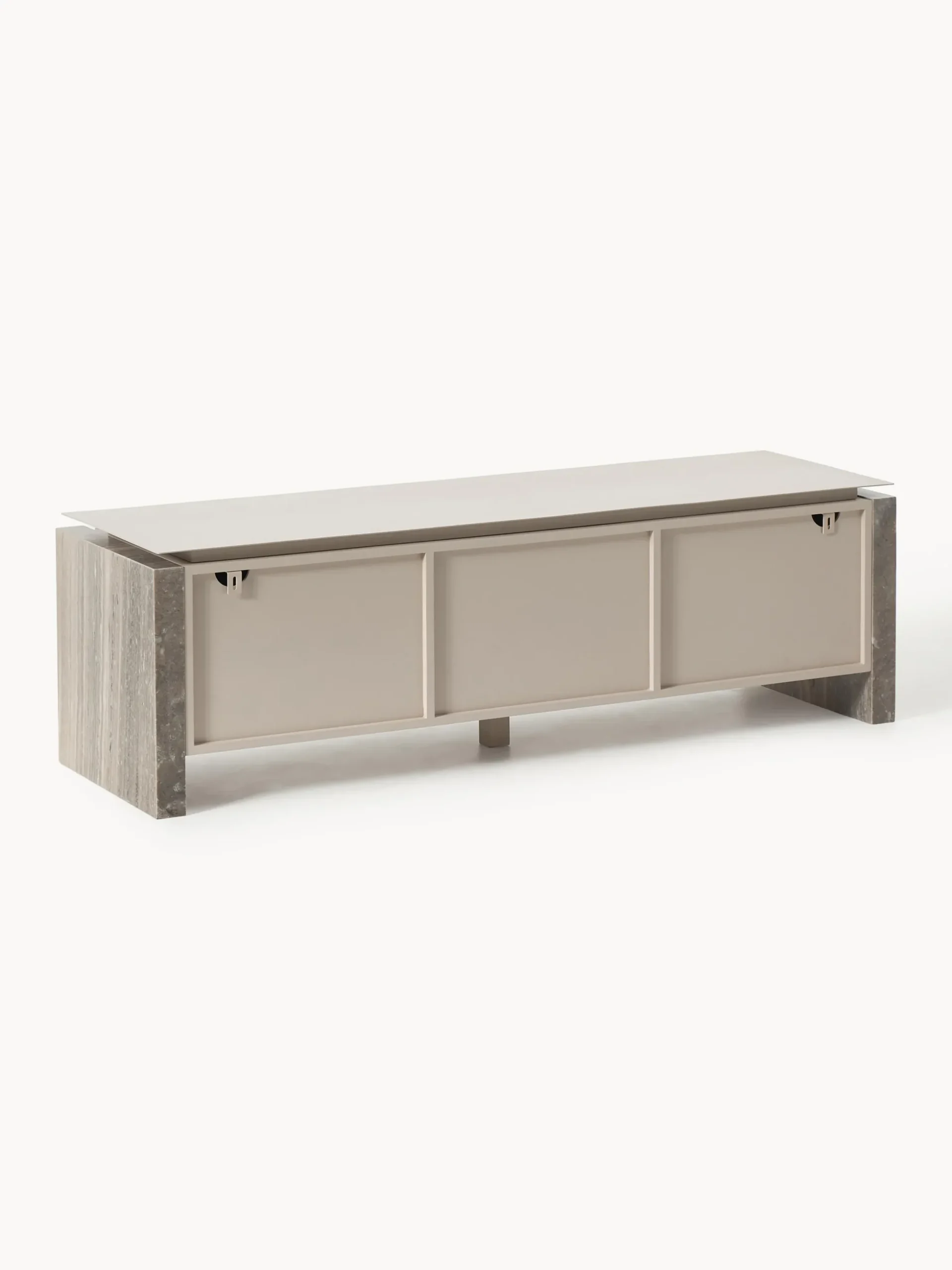 Credenza bassa in marmo e metallo Bruce
