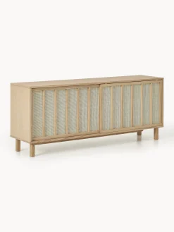 Credenza con frontali in rattan Echo