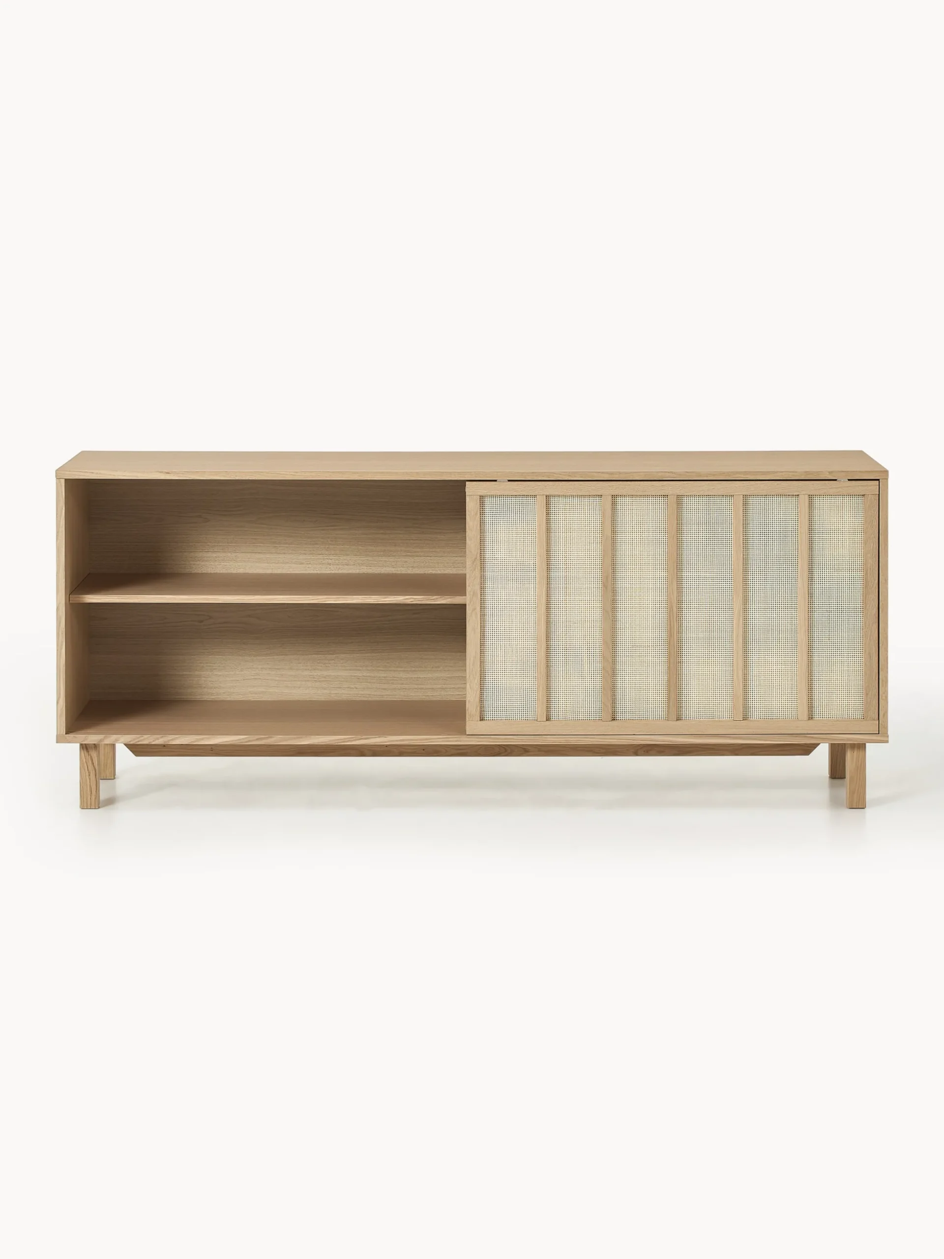 Credenza con frontali in rattan Echo
