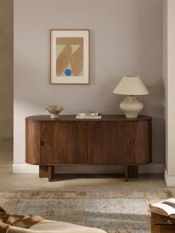 Credenza in legno con angoli arrotondati Zumi