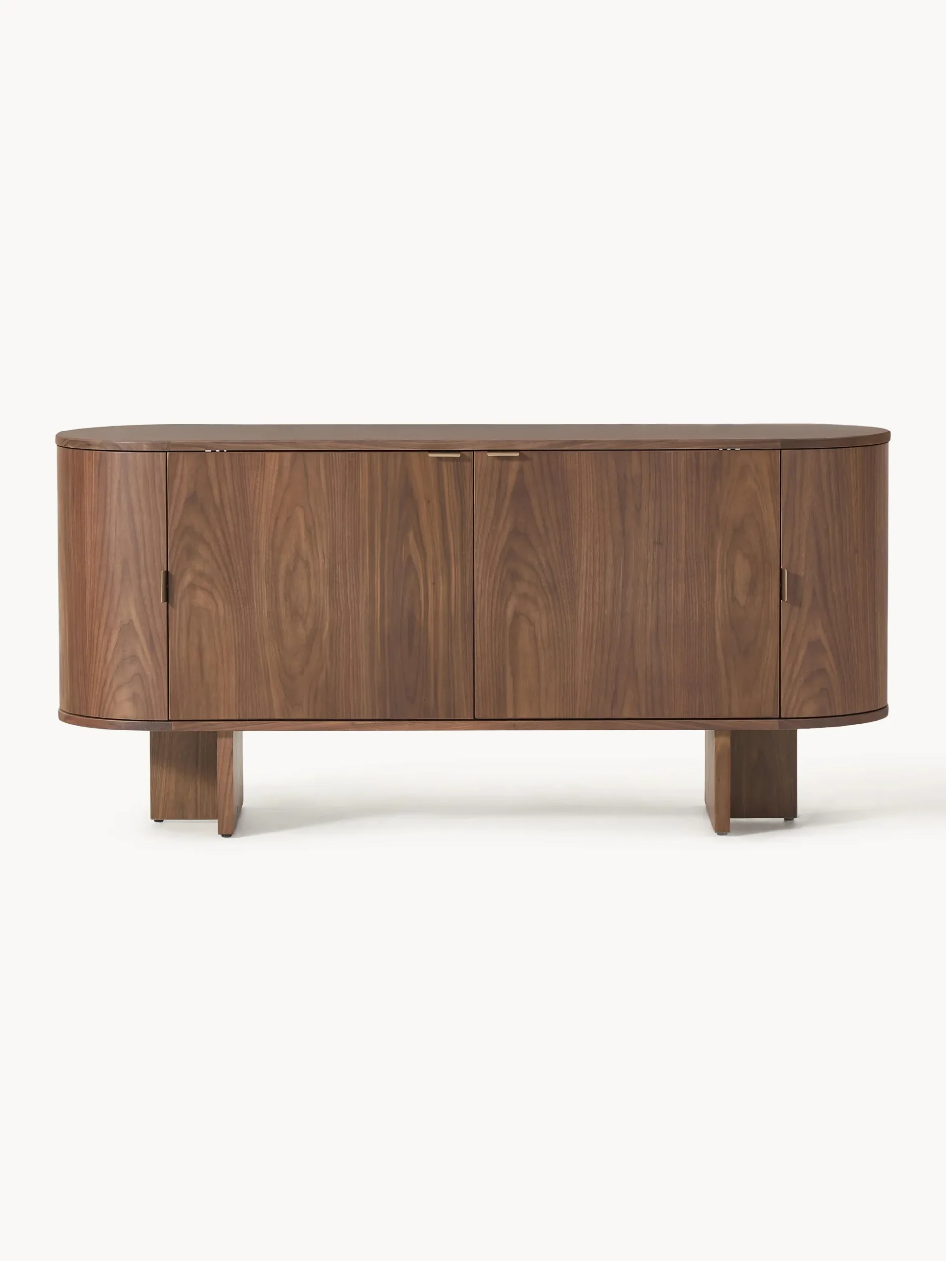 Credenza in legno con angoli arrotondati Zumi