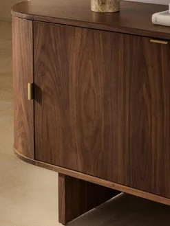 Credenza in legno con angoli arrotondati Zumi
