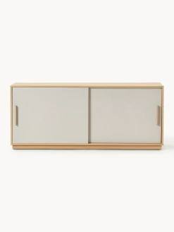 Credenza in legno con frontale imbottito Wisp