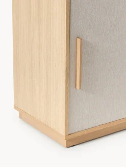 Credenza in legno con frontale imbottito Wisp