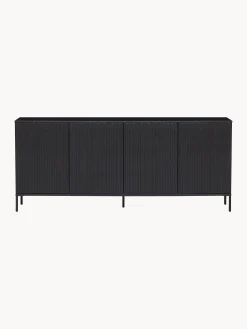Credenza in legno di pino scanalato Avourio