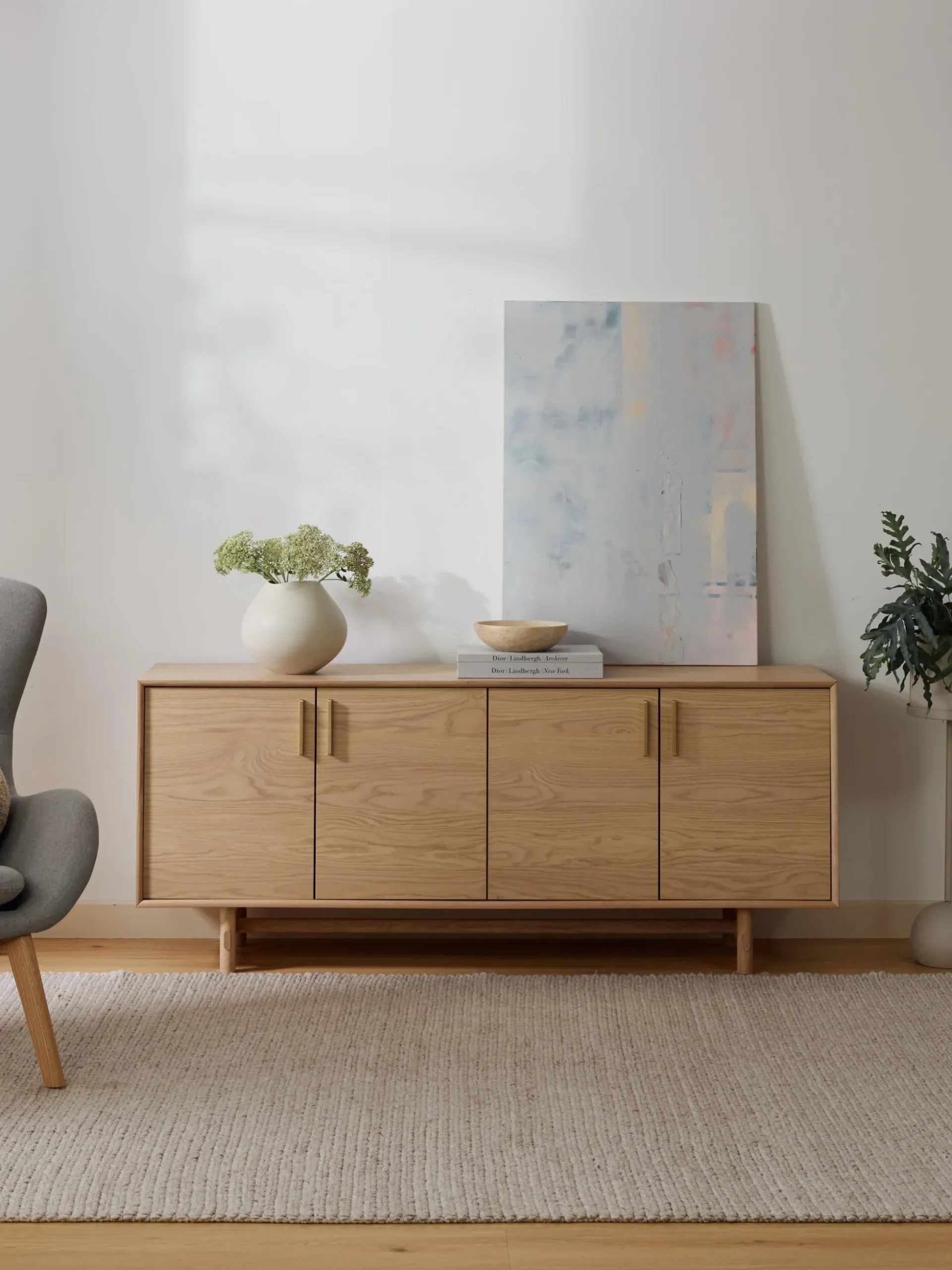 Credenza in legno di quercia Diana