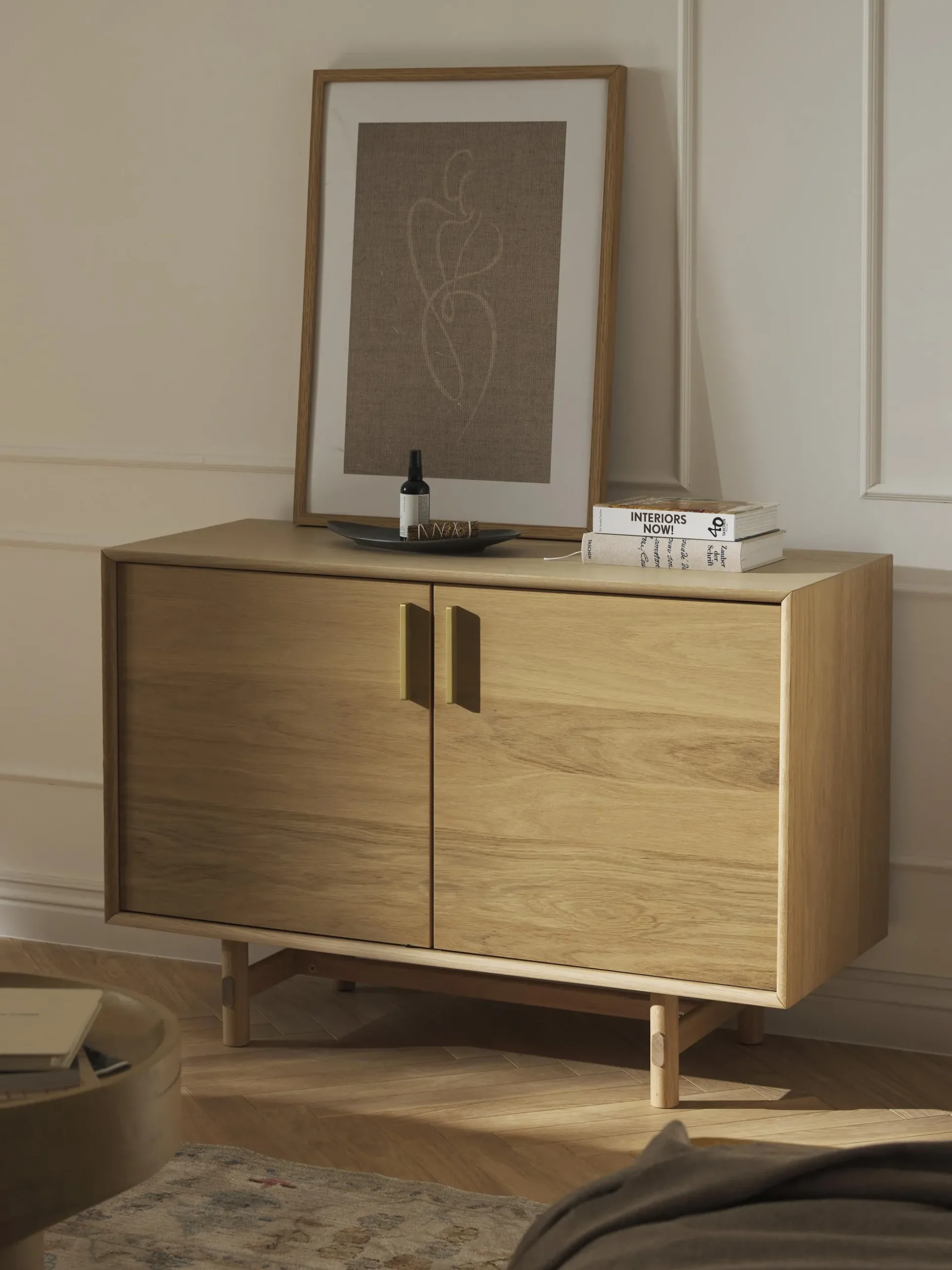 Credenza piccola in legno di quercia Diana