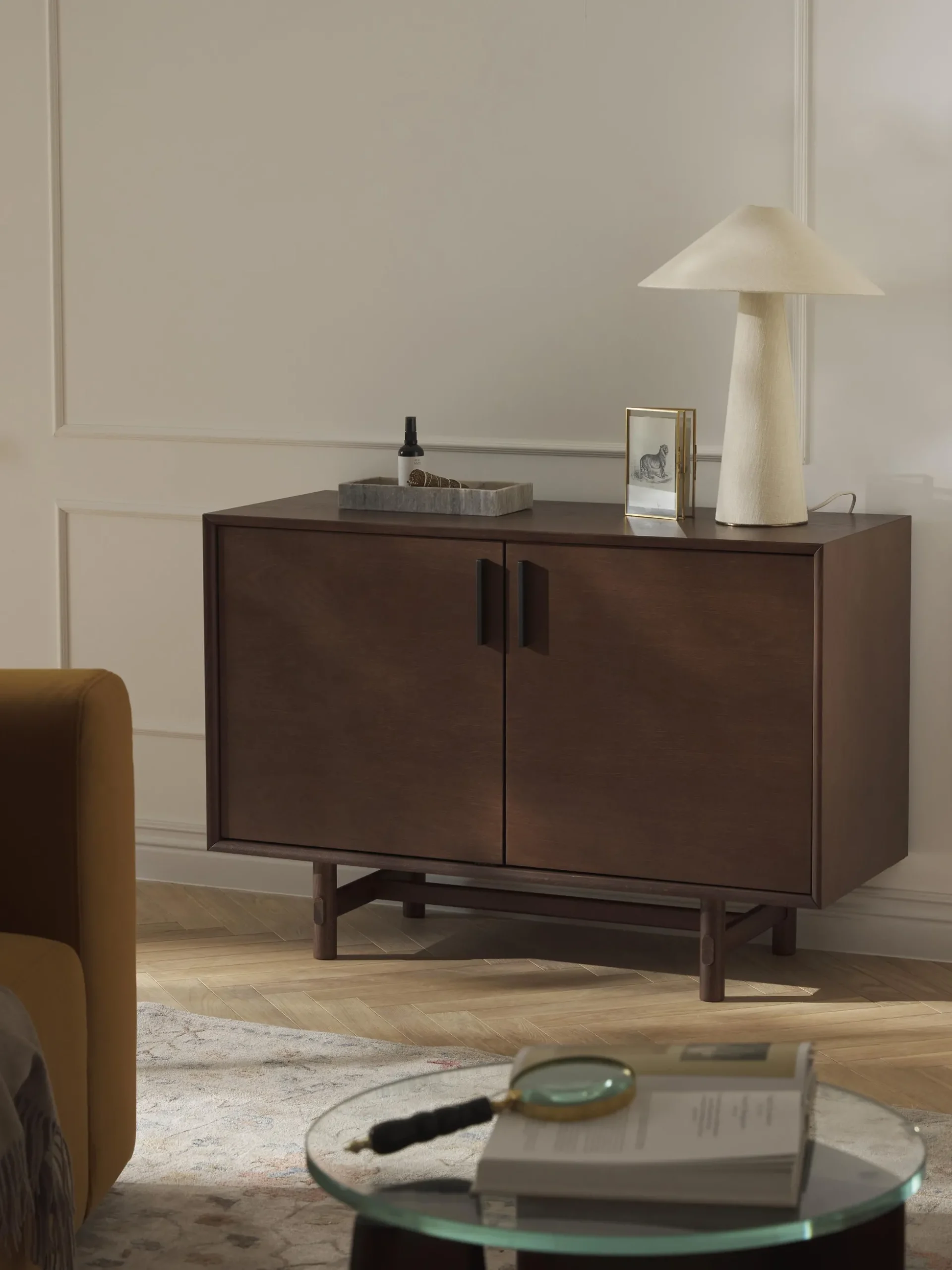 Credenza piccola in legno di quercia Diana