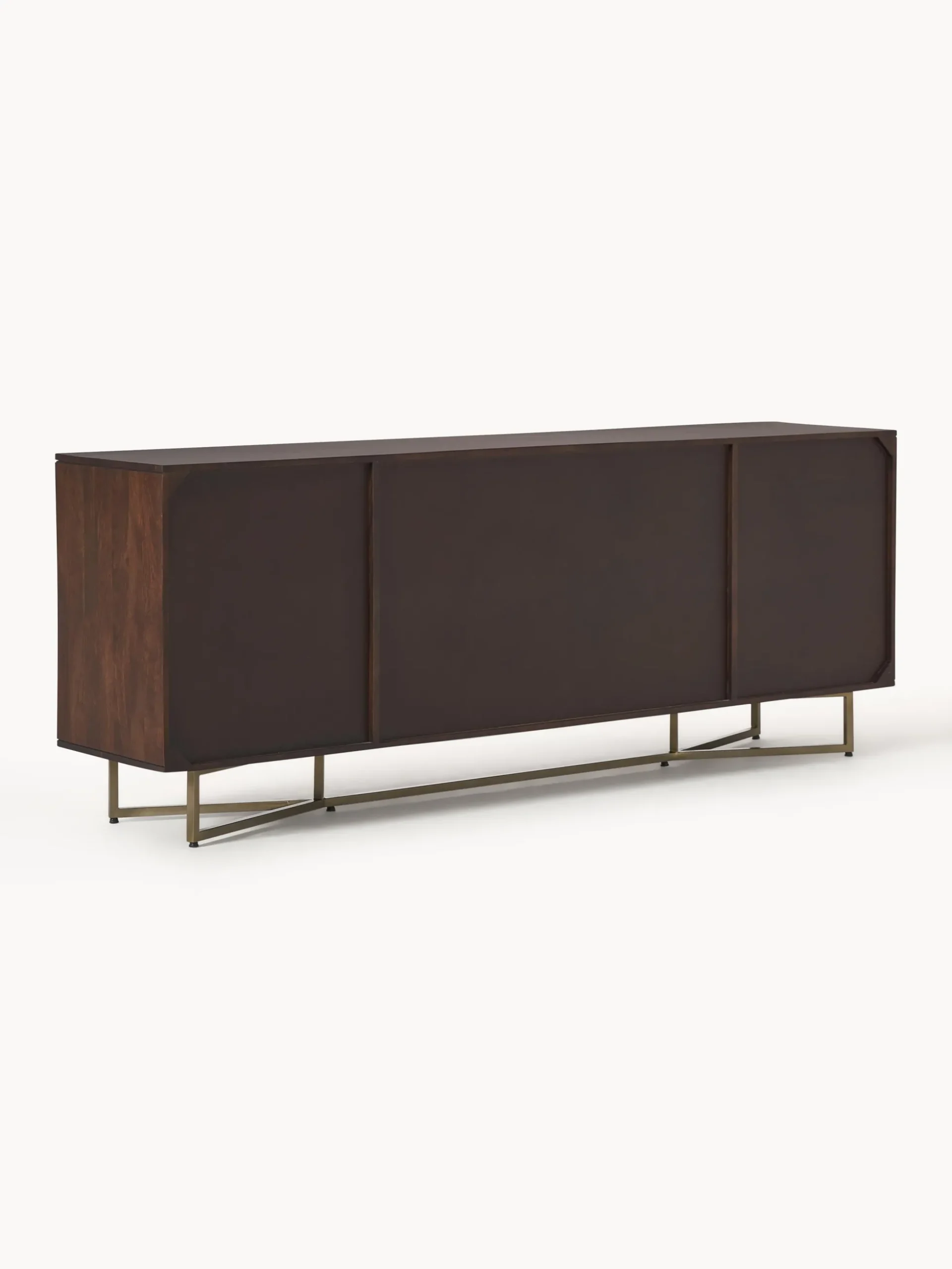 Credenza XL in legno di mango con motivo spina di pesce Luca