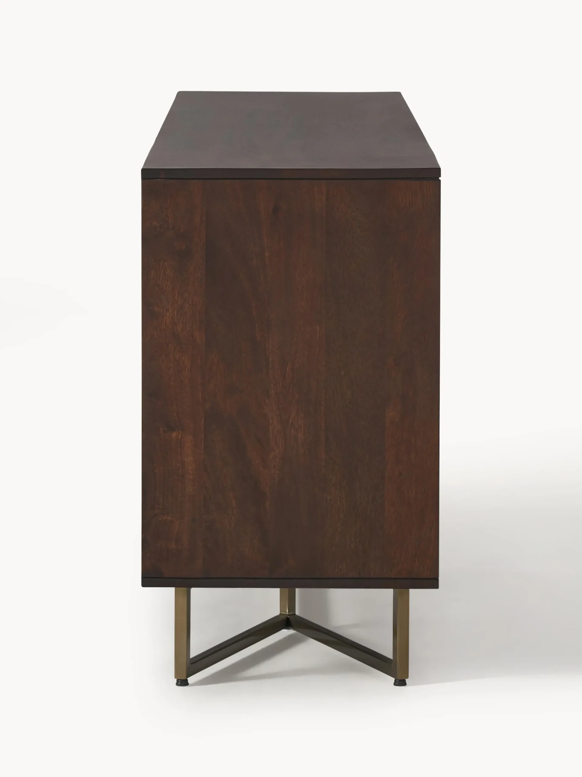 Credenza XL in legno di mango con motivo spina di pesce Luca