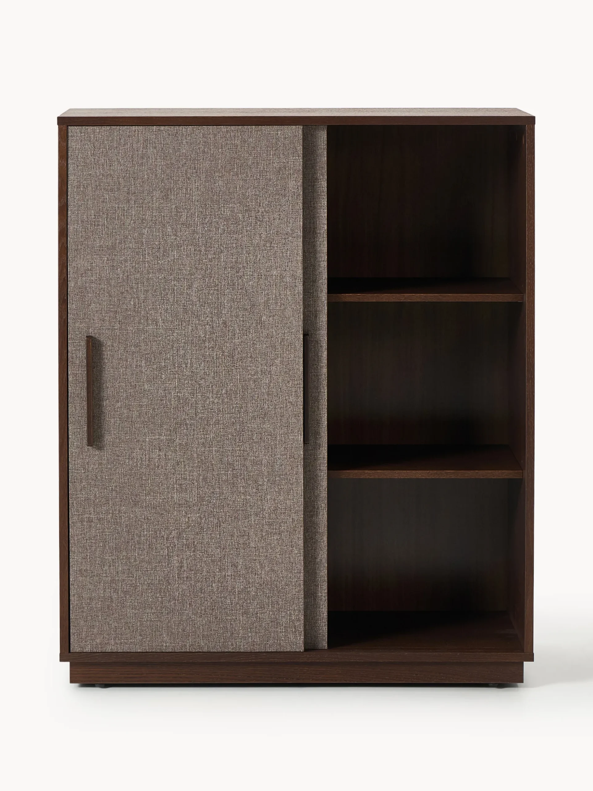 Credenza alta in legno con frontale imbottito Wisp