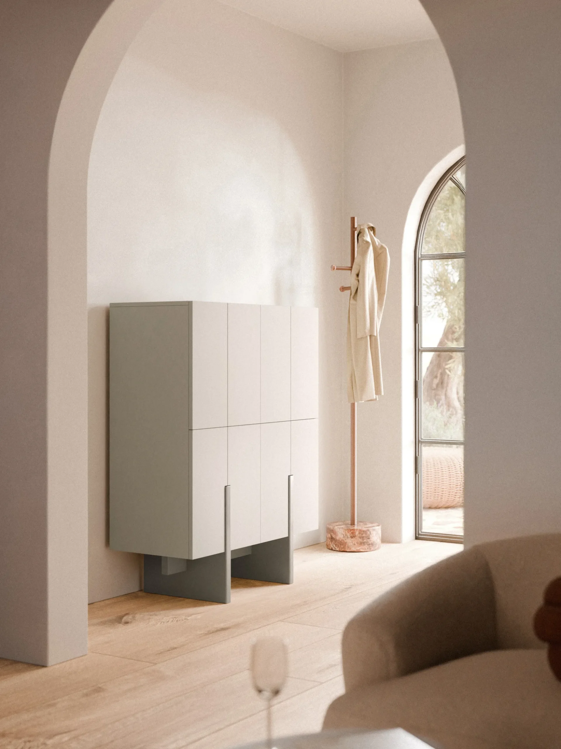Credenza alta in legno Dado