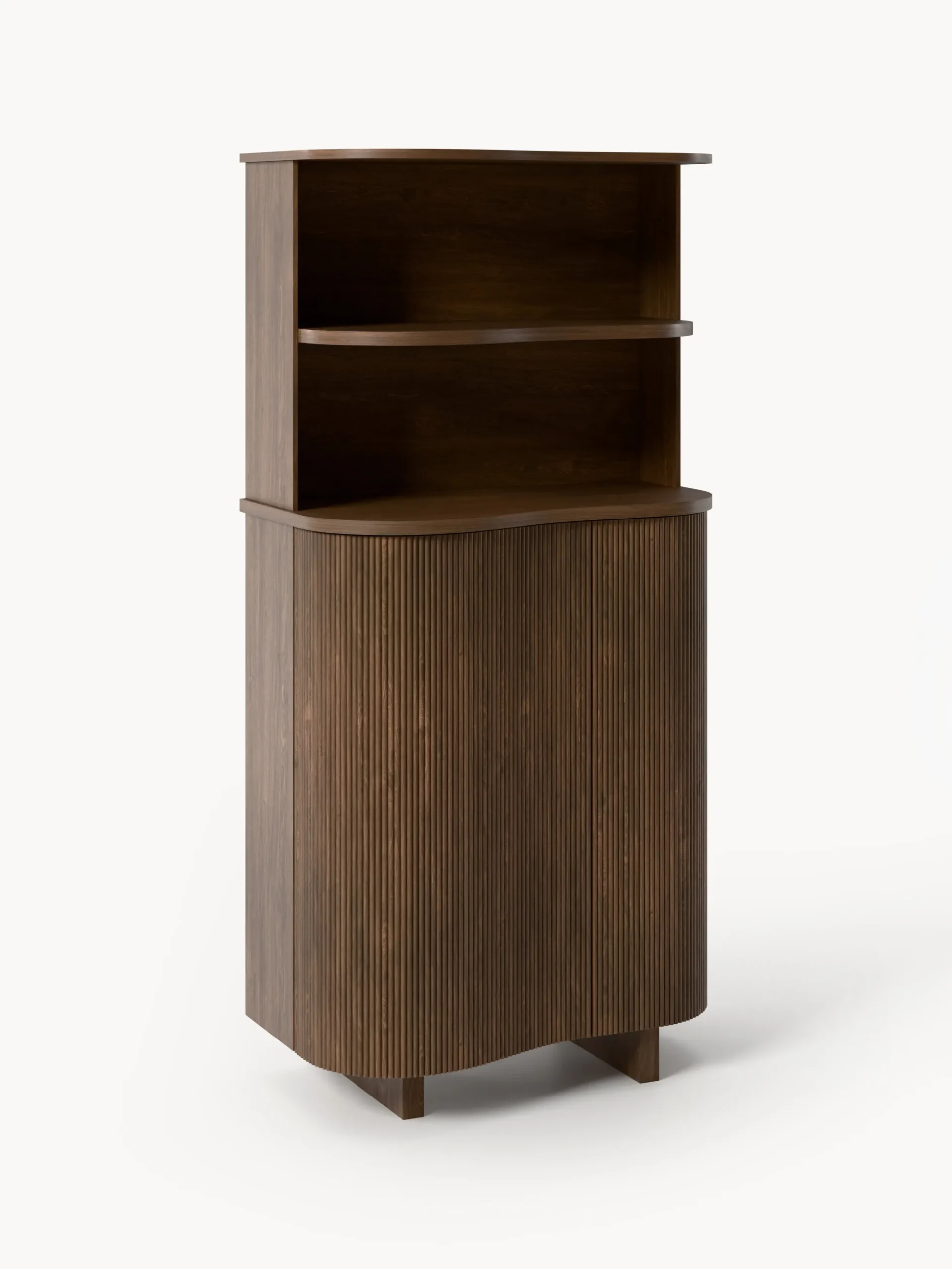 Credenza alta in legno di quercia Soley