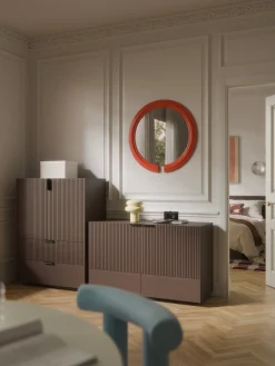 Credenza alta in legno Sato