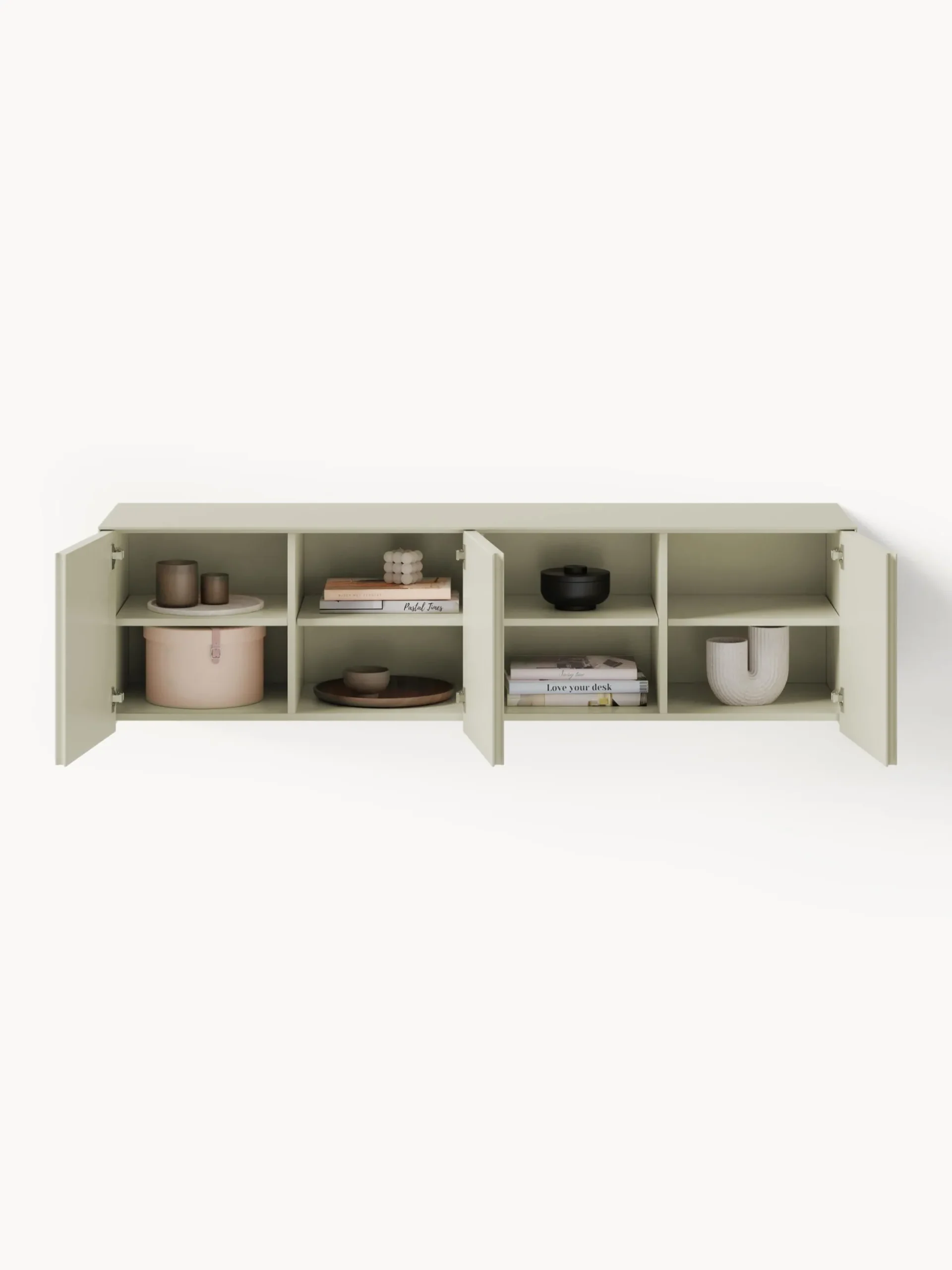 Credenza bassa con fronte millerighe Shea