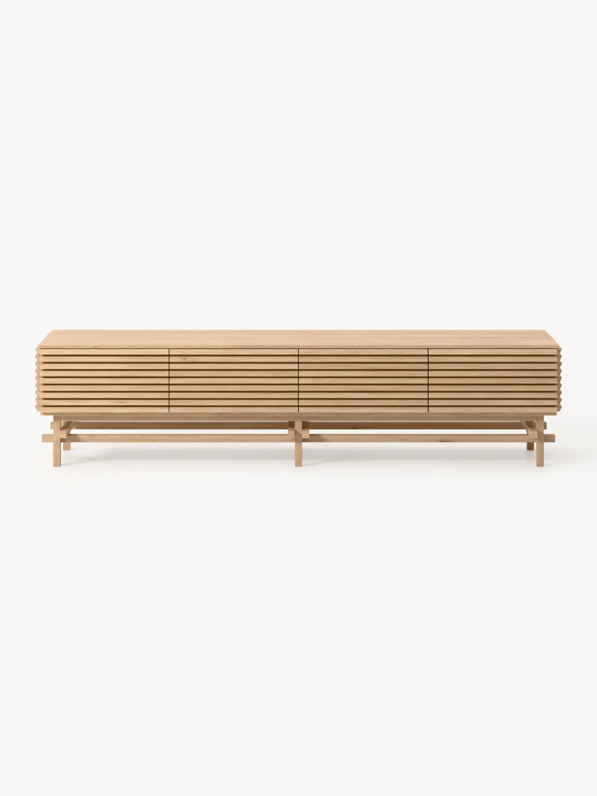 Credenza bassa grande in legno di quercia Pierce
