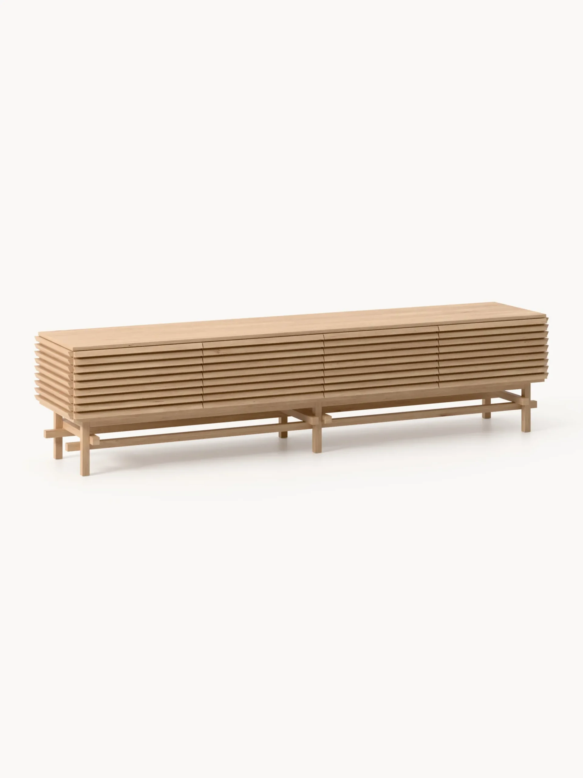 Credenza bassa grande in legno di quercia Pierce