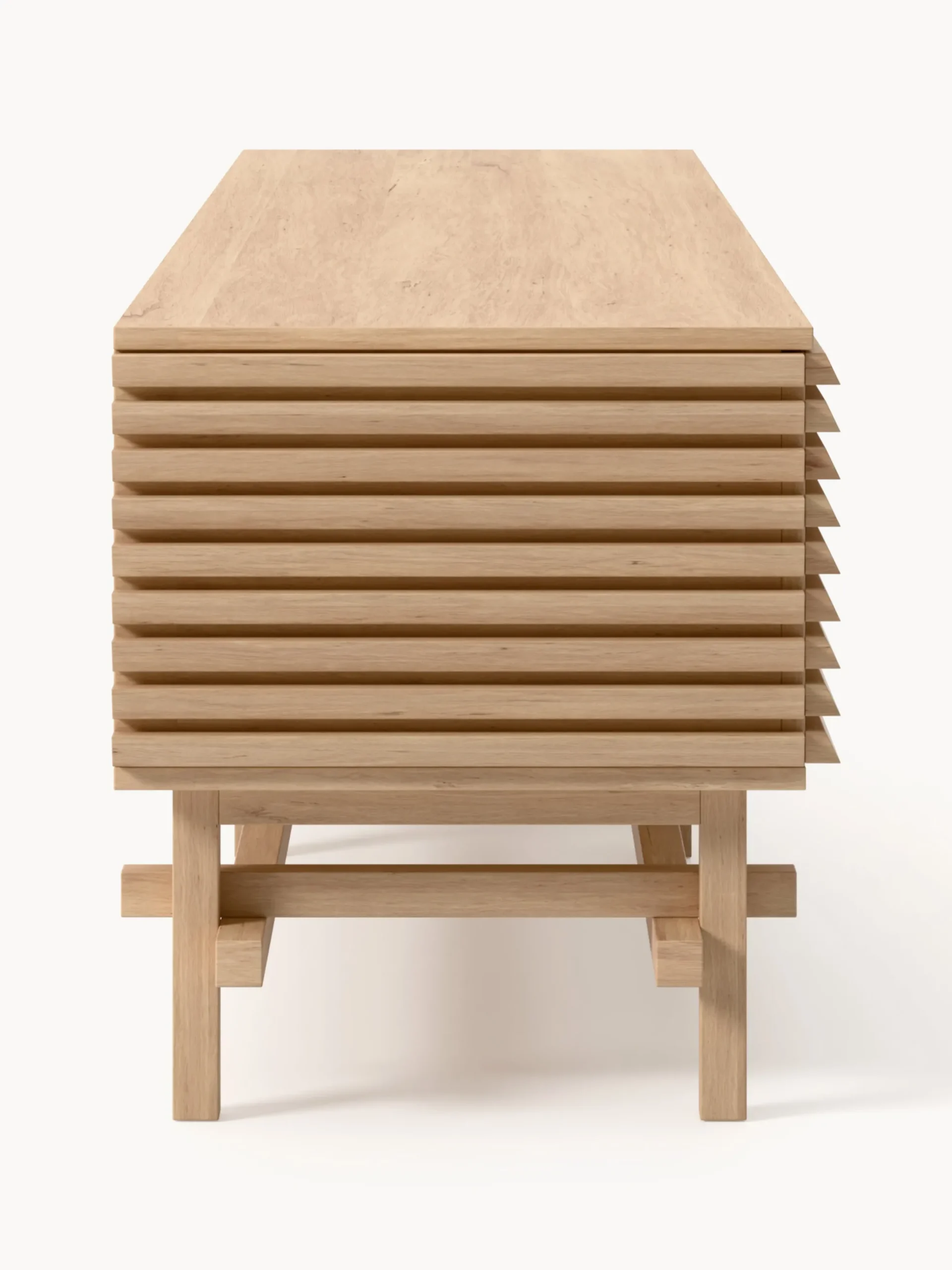 Credenza bassa grande in legno di quercia Pierce