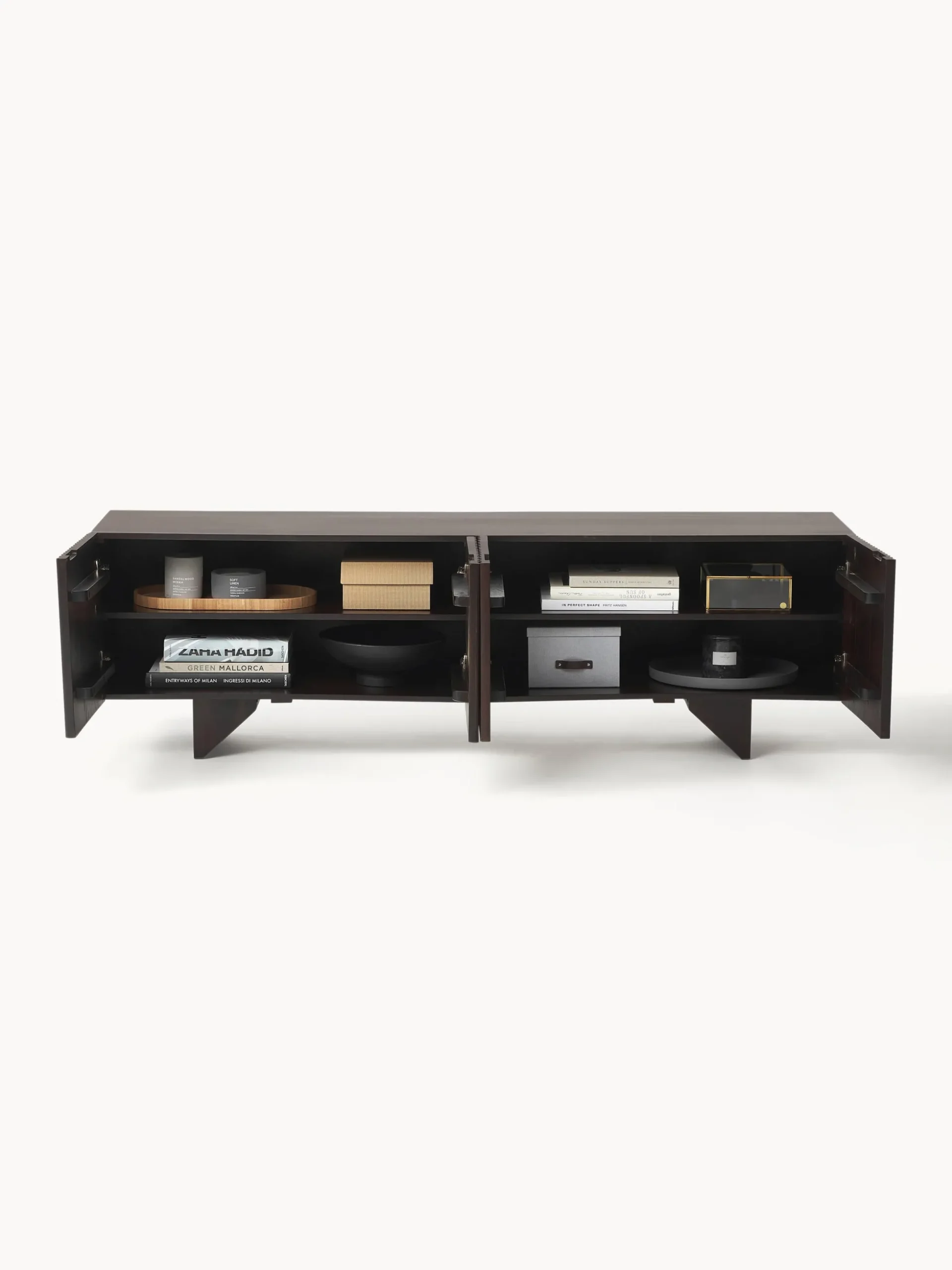 Credenza bassa in legno di mango Louis