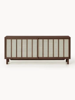 Credenza con frontali in rattan Echo