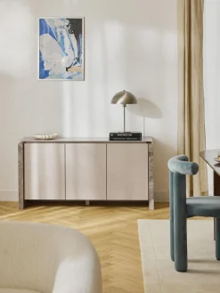 Credenza con gambe in marmo Bruce