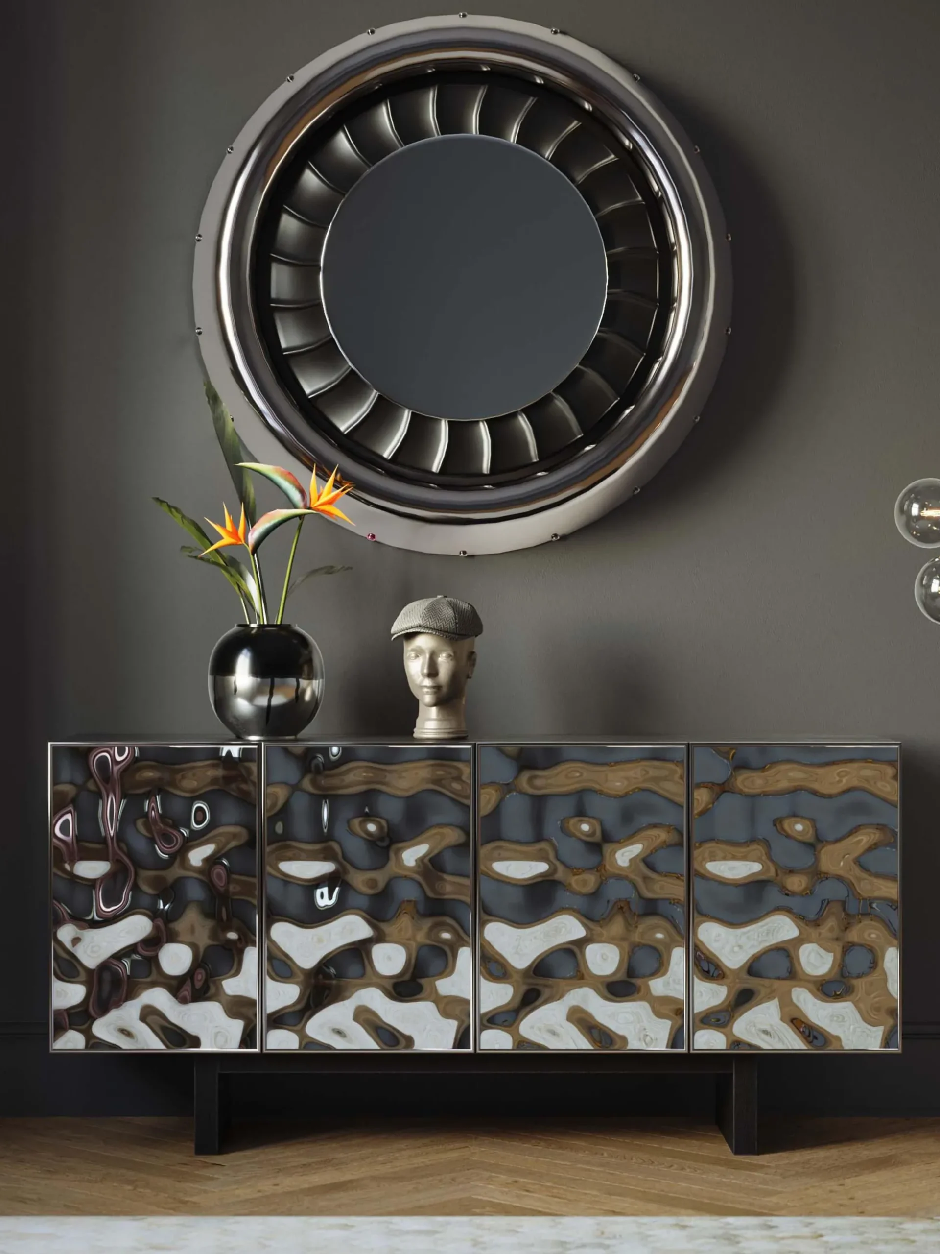 Credenza in acciaio inossidabile Caldera