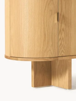 Credenza in legno con angoli arrotondati Zumi