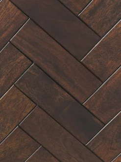 Credenza in legno di mango con motivo spina di pesce Luca