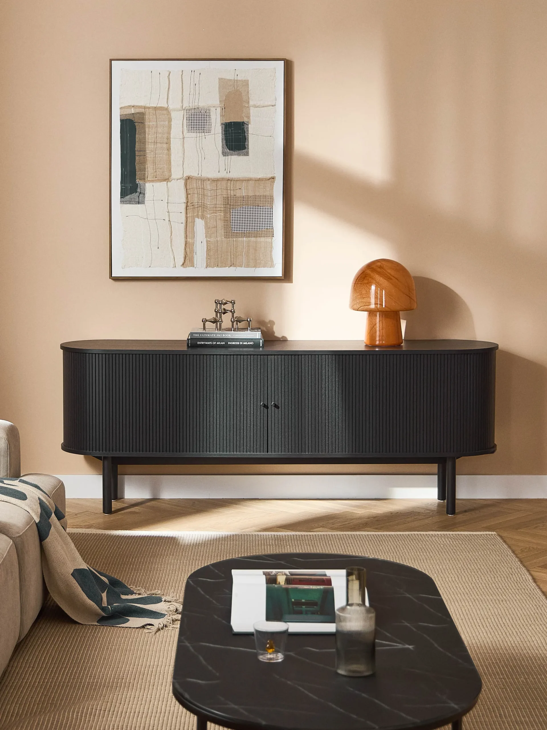 Credenza XL con frontale millerighe Calary
