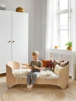 Culla in legno con estensione a letto per bambini Leander Classic, 70 x 150 cm