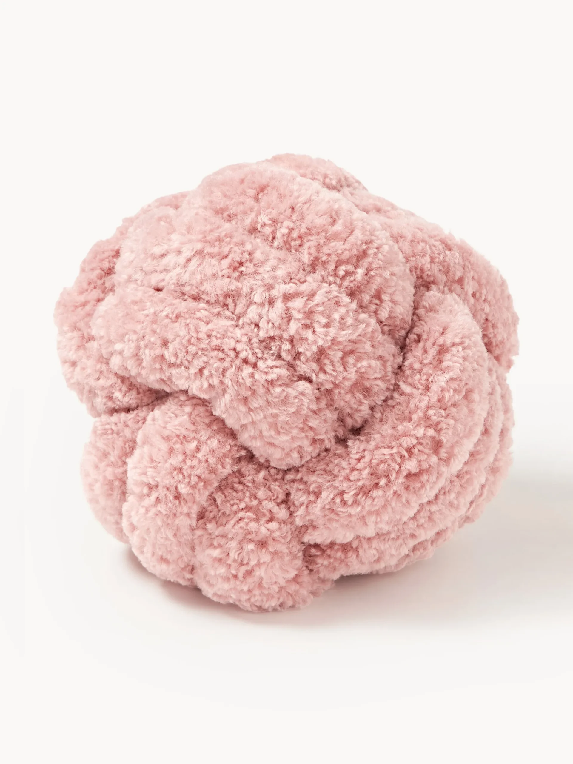 Cuscino annodato in teddy Dotty