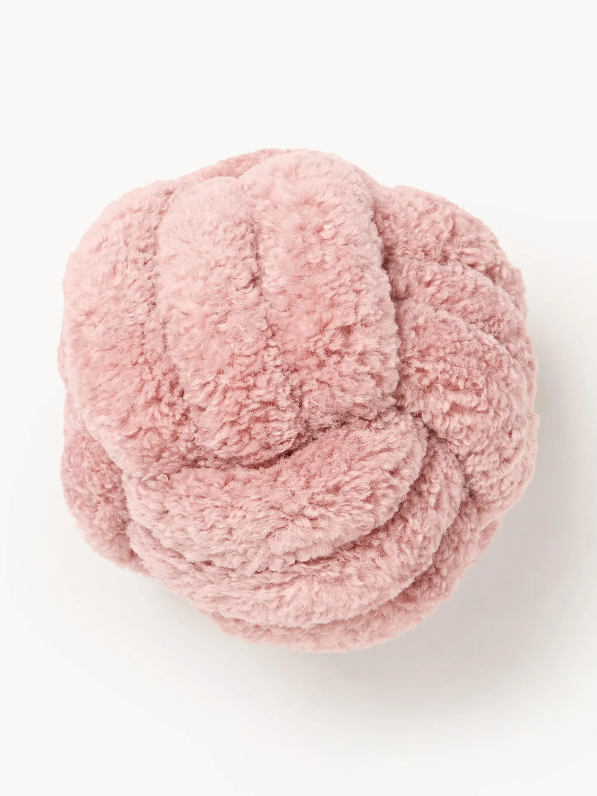 Cuscino annodato in teddy Dotty