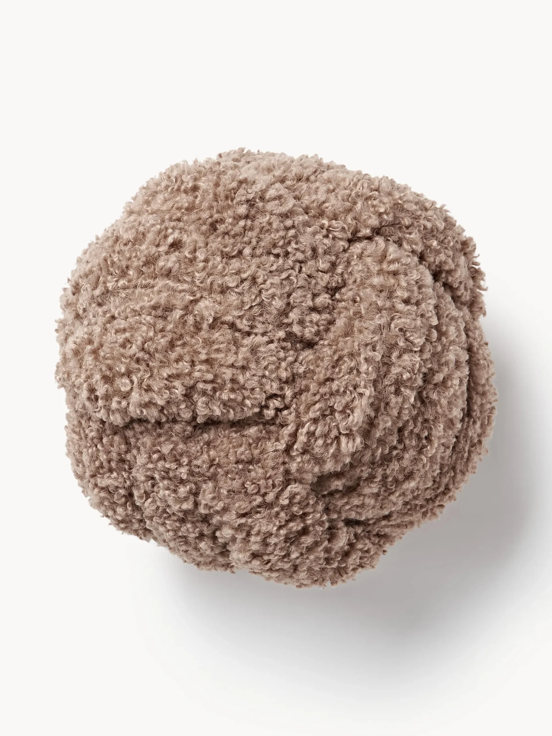Cuscino annodato in teddy Dotty