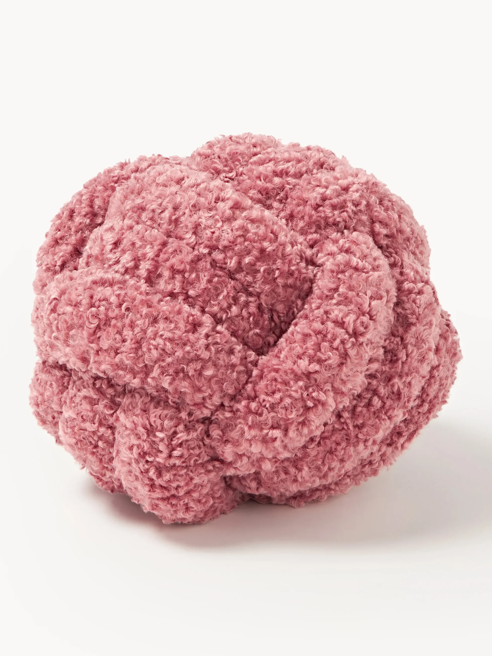 Cuscino annodato in teddy Dotty