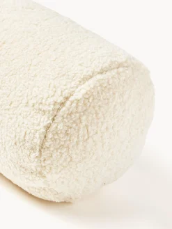 Cuscino cilindrico per divano in teddy Sofia
