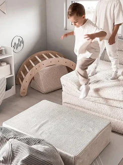 Cuscino da salto per bambini in velluto a coste Mila