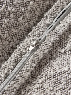 Cuscino decorativo grande in bouclé Lennon, 60 x 60 cm