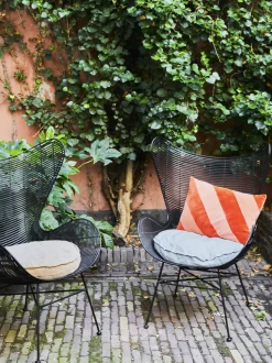 Cuscino fatto a mano in cotone Striped