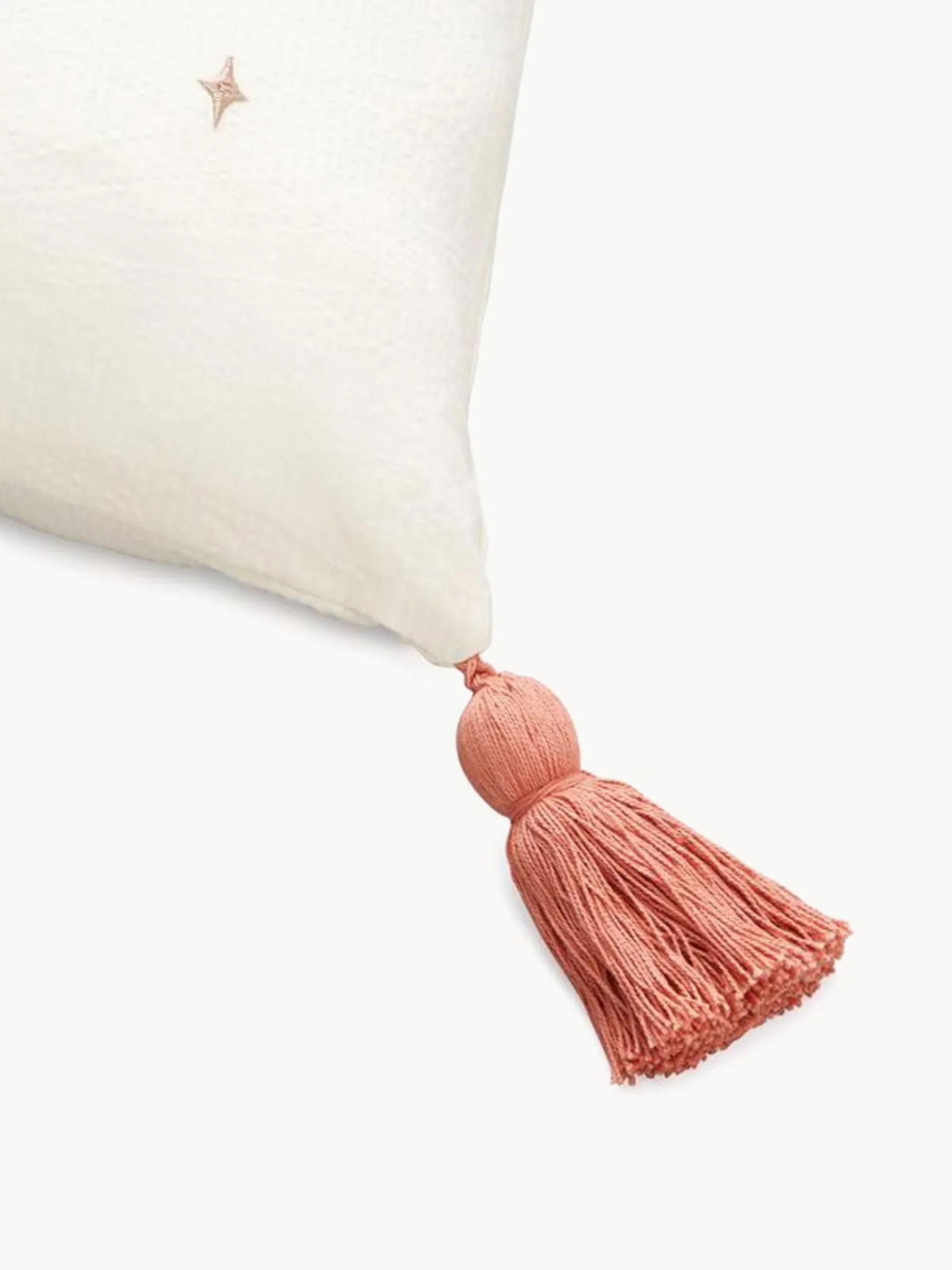 Cuscino in cotone organico con nappe Ballerina