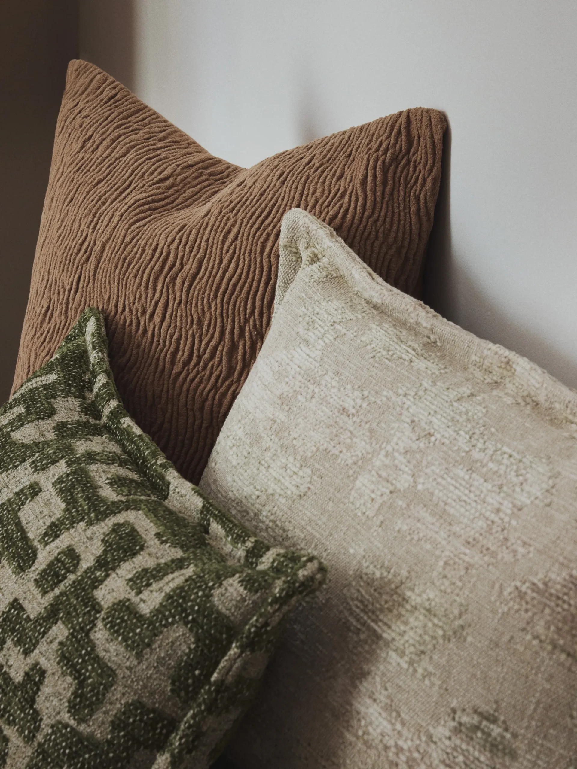 Cuscino in viscosa con motivo jacquard Contia