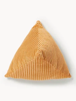 Cuscino triangolare in velluto a coste Kylen