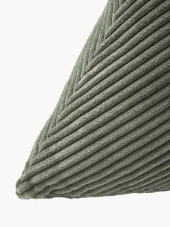 Cuscino triangolare in velluto a coste Kylen