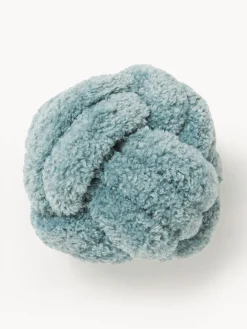 Cuscino annodato in teddy Dotty